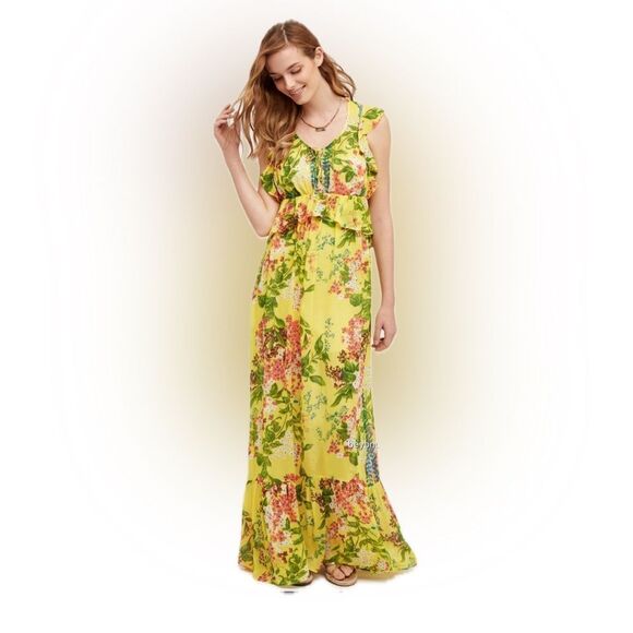 Anthropologie Dresses & Skirts - Anthropologie Plenty by Tracy Reese Silk Floral Garden Party Maxi Dress Sz S